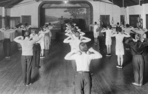 picture of people exercising from 1911