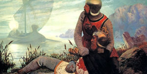 Image of the death of King Arthur